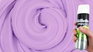 How to make a Fluffy slime - Shaving cream slime