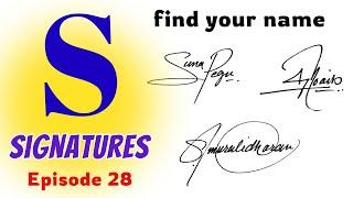 ️Signature ideas for letter s | s signature style | s signatures | episode 28