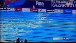 Gaurika Singh 100m freestyle national record 2015 FINA World Championships Kazan, Russia