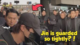 Jin was 'Trapped' at the airport with Tight Security, even he was Treated like this?!