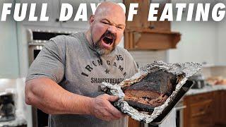 FULL DAY OF EATING ON MY NEW ARM WRESTLING DIET