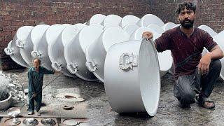 Unbelievable Process of Making Massive Cooking Pots from Recycled Metal|Aluminum Recycling Process|