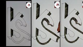 How To drawing 3d Art KS || Drawing KS art || Jelpen Art KS || MAart&craft