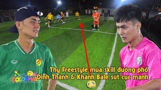 THY FREESTYLE đá bóng FUTSAL 5vs5 cùng HADES FC xỏ háng kiến tạo ĐINH THÀNH & KHÁNH BALE ghi bàn