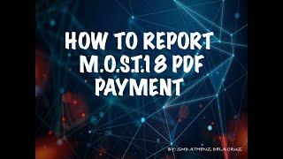 M.O.S.T.18 PDF Payment Tutorial