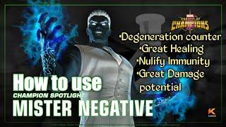How to use Mister Negative |Abilities breakdown| - Marvel Contest of Champions