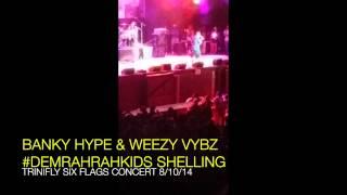 Banky Hype & Weezy Vybz Shelling SIx Flags Trini Fly Caribbean Concert
