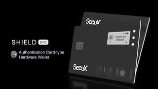 Shield BIO Biometric Crypto Card Wallet, One Touch to SHIELD