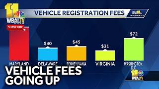 Vehicle registration fees going up in Maryland