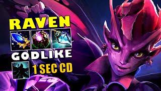 Dota 2 RAVEN [Dark Willow] GODLIKE 1 Second Shadow Realm Cooldown 7.34d