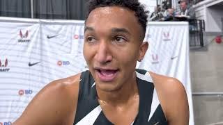 Donavan Brazier is into the 400m final at 2022 USA indoors