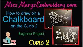 How to Draw on a chalkboard using the Silhouette Curio 2 | Chalkboard Art | #curio2 #sketching