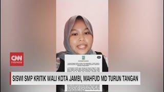 Siswi SMP Kritik Wali Kota Jambi, Mahfud MD Turun Tangan