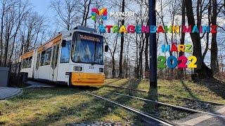 Straßenbahn Mainz März 2022 | Teil 1 | 4K 60fps (UHD)