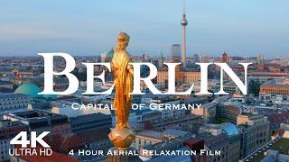 [4K] BERLIN 2024  Drone Drohne Aerial | 4 Hour Film of Berlin in Germany Deutschland Ultra HD