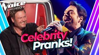 Celebrities pull unexpected Blind Audition PRANKS on The Voice coaches!