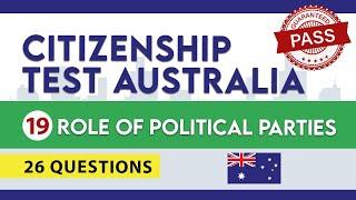 2025 UPDATED CITIZENSHIP TEST AUSTRALIA ―  Role of Political Parties