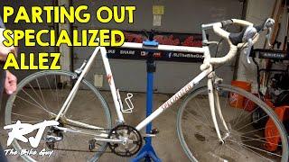 Parting Out Specialized Allez Bike With Damaged Frame