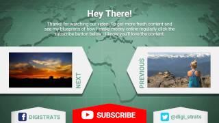 Youtube Outro Creator - Universal - World Map