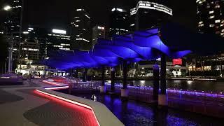 Elizabeth Quay Night Walk | Perth, Western Australia [4K]