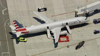 American Airlines flight evacuated because of smoke in the cabin