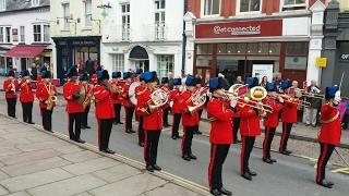 The Band of the Corps of Royal Engineers Brecon Freedom Parade April 2017