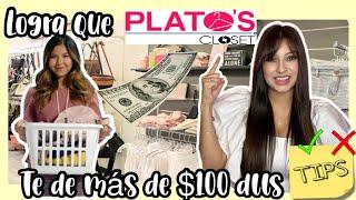 VENDE TU ROPA USADA EN PLATO'S CLOSET Y LOGRA QUE TE DEN CON ESTOS TIPS MAS DE $100 DLLS  