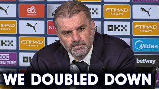 Ange "We Doubled Down on our OWN FOOTBALL" Man City 0-4 Tottenham [POST MATCH PRESS CONFERENCE]