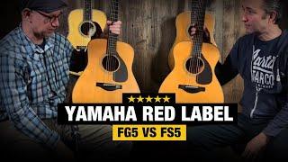 Yamaha Red Label Guitars - FG5 vs FS5 Comparison