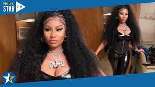 Nicki Minaj showcases famous curves in vinyl bodysuit during fun dance video to Pamputtae song 96172