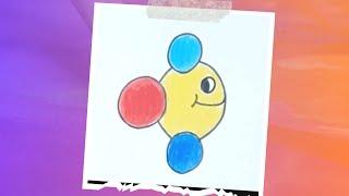 Draw and color the fish with the circle in 1 minute .