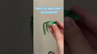 Baits for bass that I recommend! #fishing #fish #bassfishing #bass #lures