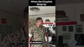 When the Chaplain stops by #shorts #military