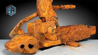 Rusty Steel Strapping Gun Restoration - Belt Tightening Machine Restoration