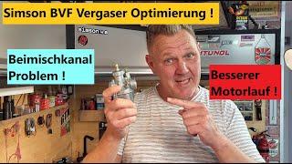 So läuft euer Simson BVF Vergaser besser ! Beimischkanal Optimierung !