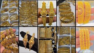 gold bangles designs/gold  kangan collection/Gold bangles designs 2024/ Earrings design