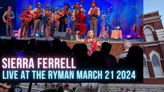 Sierra Ferrell Live at The Ryman Nashville, TN March 21 2024