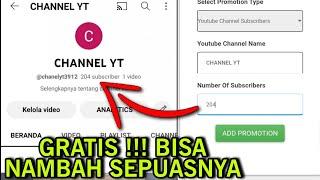 GRATIS BISA NAMBAH SEPUASNYA !!! CARA MENAMBAH SUBSCRIBER YOUTUBE 2025