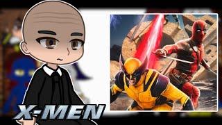 X-Men React to Deadpool vs Wolverine | Deadpool 3 | Marvel - Gacha