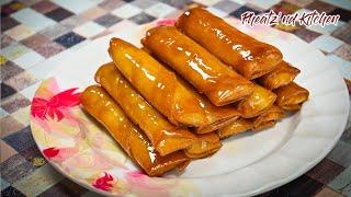 Crunchy Turon (Banana Spring Rolls) with Caramel Glaze! Perfect for Dessert and Snacks!