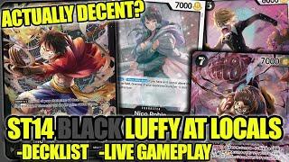 I Brought NEW ST14 BLACK LUFFY to My Locals in OP07 | OPTCG Locals Gameplay & Commentary