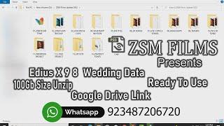 Edius X 9 8 Wedding Mixing Data 2022 Ready To Use 100Gb Data ZSM Films 923487206720