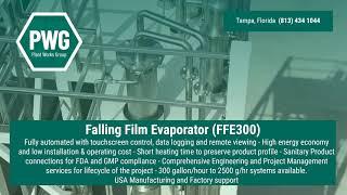 Falling Film Evaporator - Turn Key Industrial-Scale Hemp processing and solvent recovery systems