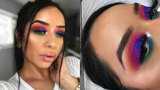 BRIGHT & COLORFUL MAKEUP LOOK | PINKY ROSE COSMETICS BRIGHT LIGHTS PALETTE