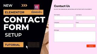 New Elementor Contact Form setup | Elementor Pro Contact Form Tutorial