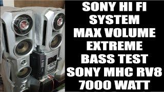 Sony Hifi Music System Bass Test | Sony MHC RV8 Bass Test | Sony Hifi Speakers | Sony Bass Test