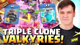 Dima instantly DELETES TH16 with Triple Clone BATTLE DRILL TRICK! Clash of Clans