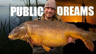 PUBLIC DREAMS PART 1 | Public Lake Adventure, Catching HUGE French Carp |