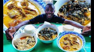 Nigerian Restaurant Review in Uganda  / Nigerian Food, Egusi, ogbono, Okra, Garri, Semo, P Yam