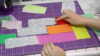 Don't throw away scrap fabric, sew it this way. Profitable sewing project.